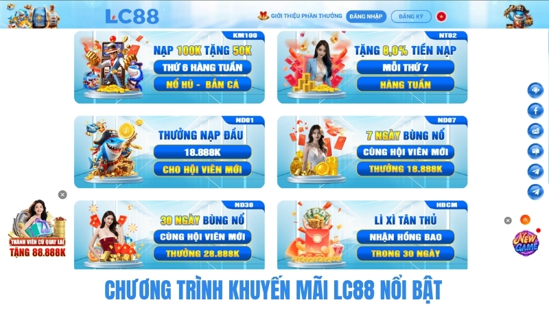 Chương trình khuyến mãi LC88 năm 2026